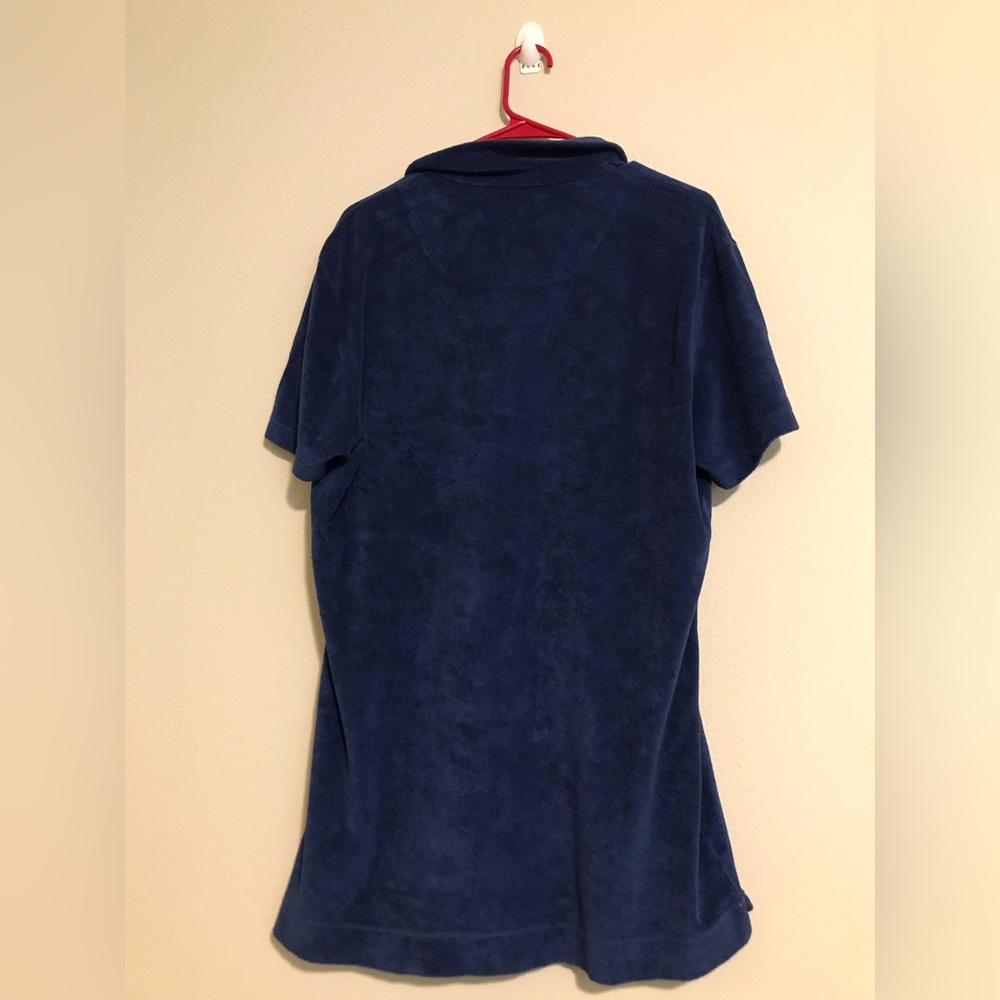 Orlebar Brown Blue Terry Cloth Shirt - image 3